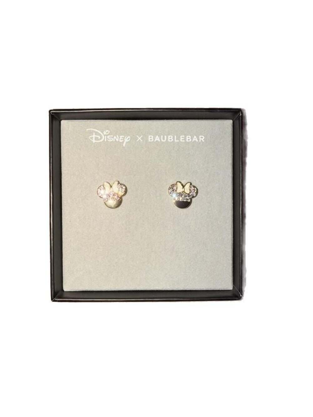 Disney x BaubleBar Minnie Mouse Sparkle Enamel Stud Earrings